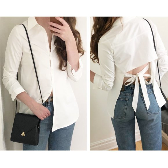 Hilary MacMillan Tops - Hilary MacMillan Canadian Designer Open Back Shirt